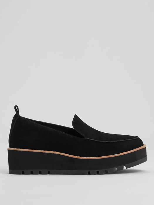 Ells Suede Loafer Wedge