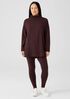 Cozy Brushed Terry Funnel Neck Top