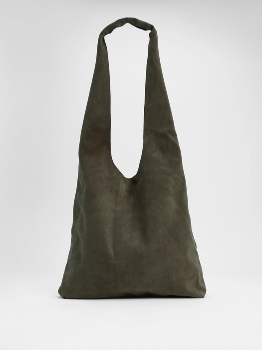 Italian Suede Shopper Tote