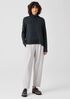 Peruvian Organic Cotton Boucle Turtleneck Box-Top