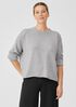 Peruvian Cotton Blend Crew Neck Box-Top