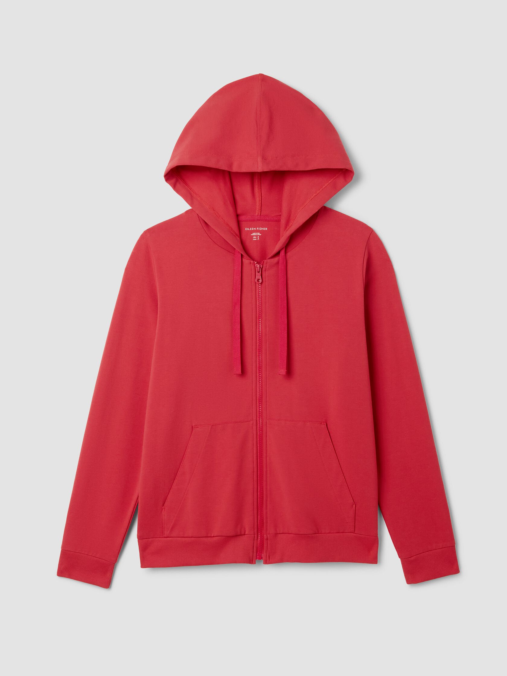 Pima Cotton Stretch Jersey Hooded Jacket