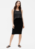 System Stretch Crepe Pencil Skirt
