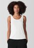 Stretch Silk Jersey Scoop Neck Tank
