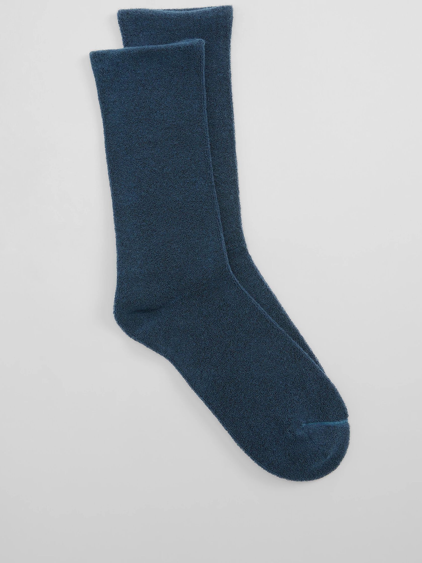 Organic Cotton Terry Cozy Crew Sock