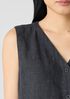 Washed Organic Linen Délavé Vest