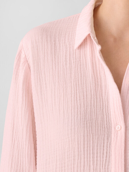Organic Cotton Lofty Gauze Classic Collar Shirt