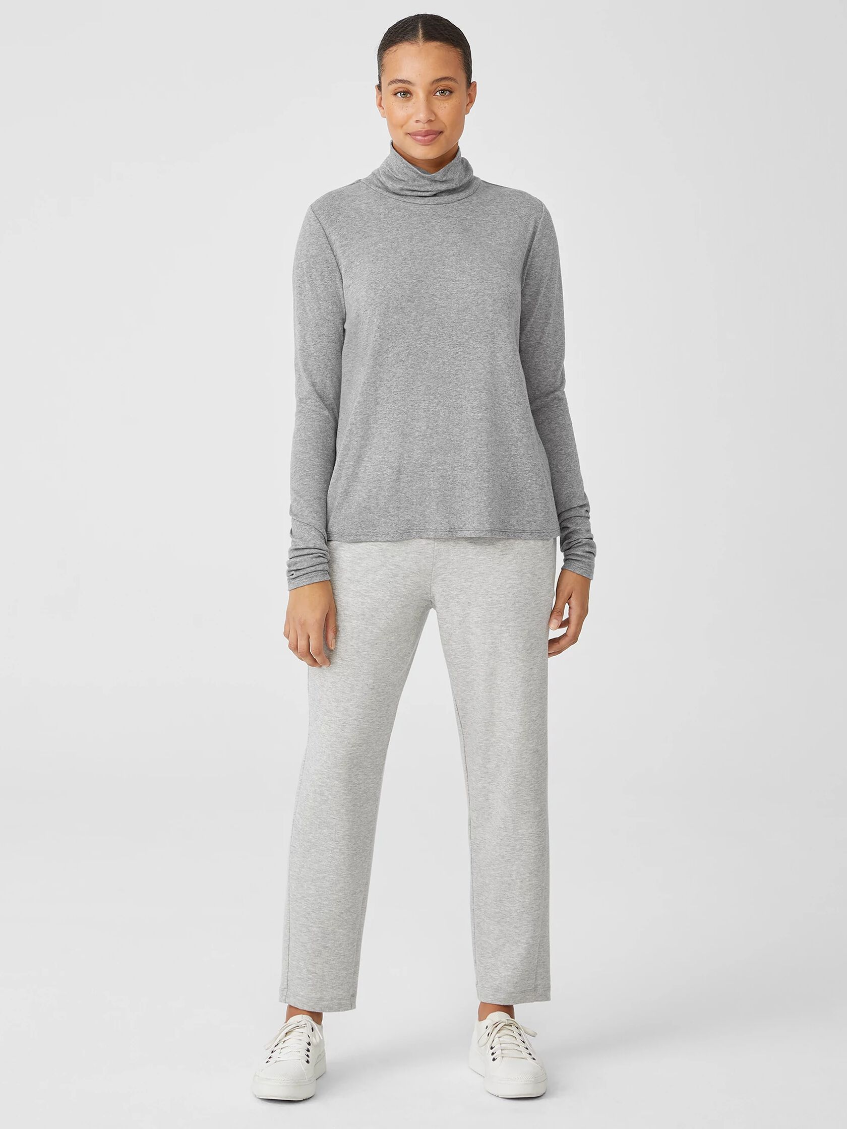 Ribbed Pima Cotton Blend Top