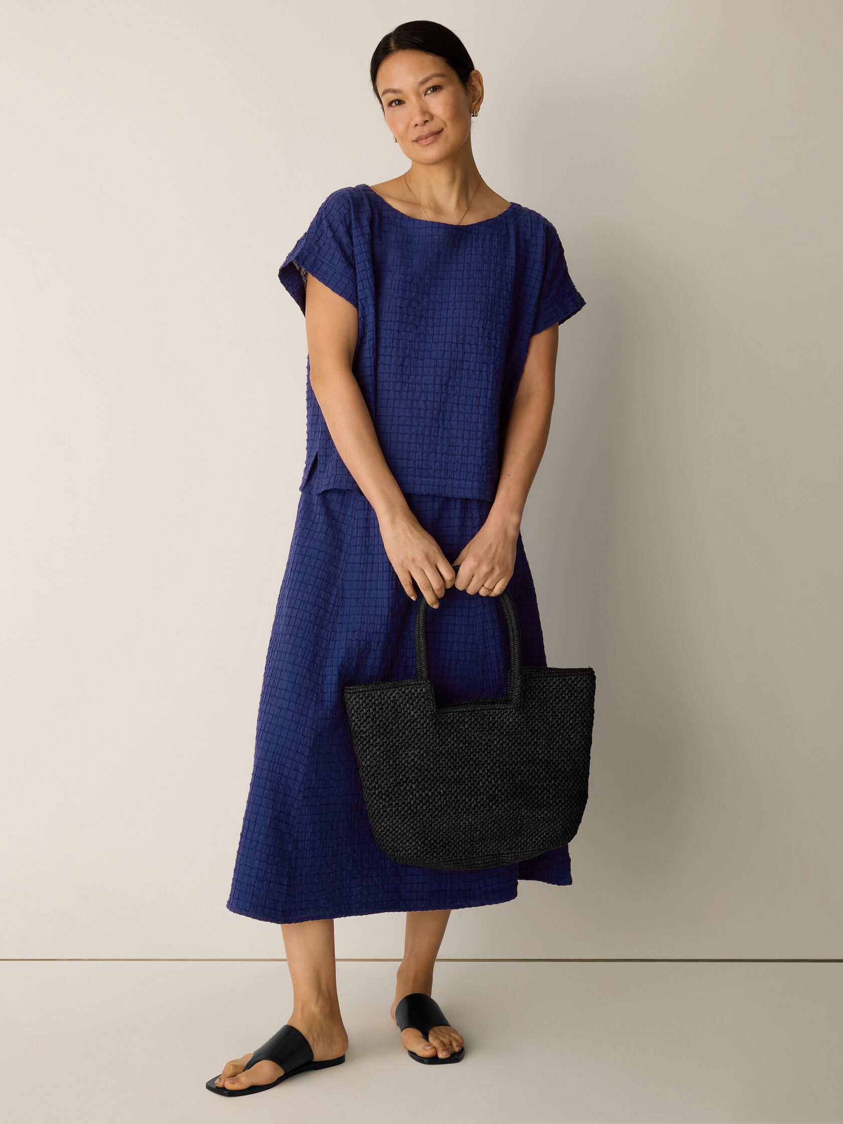 Organic Cotton Voile Box Square Top