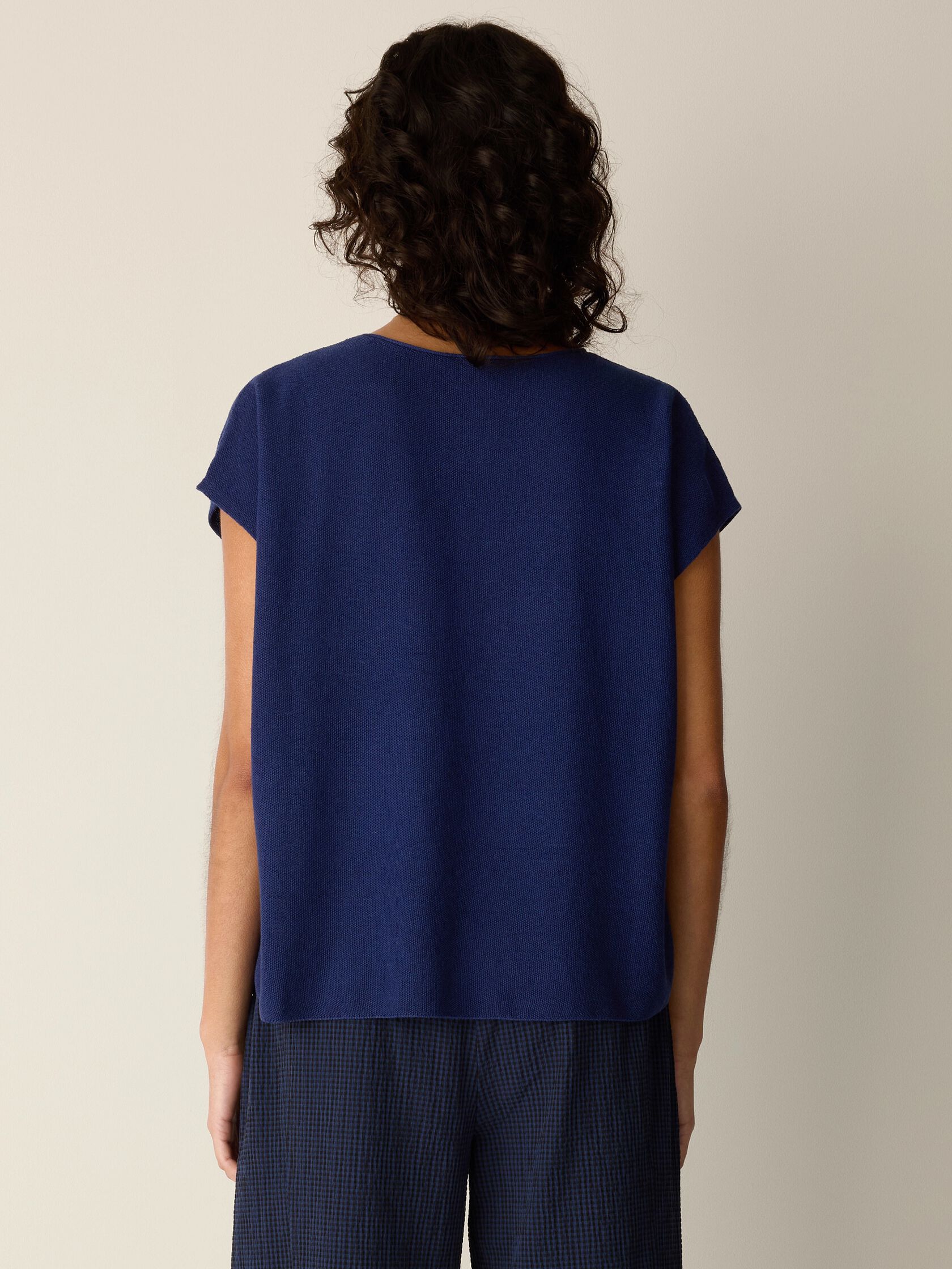 Organic Linen Cotton V-Neck Top