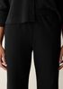 Washable Stretch Crepe Straight Pant
