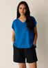 Organic Linen Jersey V-Neck Tee