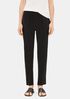 System Silk Georgette Crepe Slouchy Ankle Pant