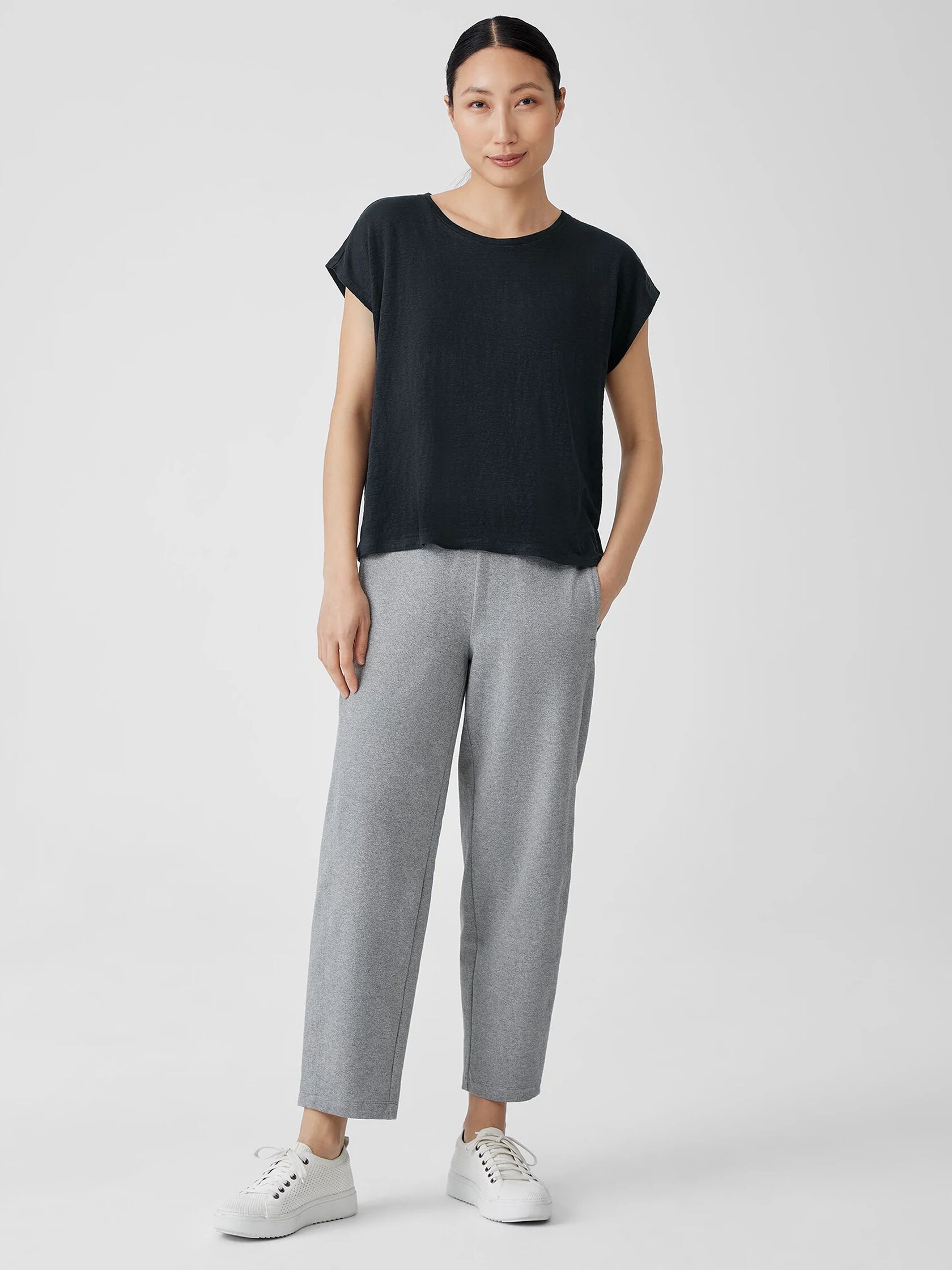 Organic Linen Jersey Square Top