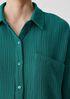 Organic Cotton Lofty Gauze Classic Collar Long Shirt