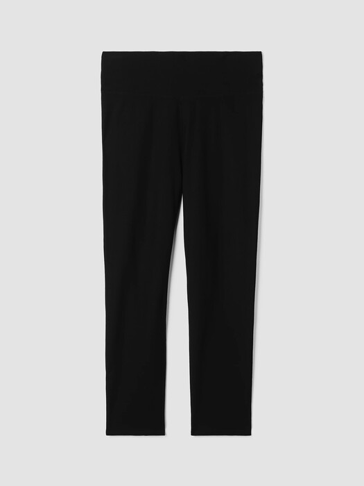Washable Stretch Crepe High-Waisted Pant