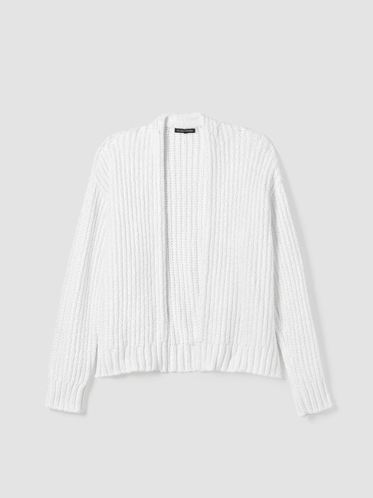 Peruvian Organic Cotton Crimp Cardigan