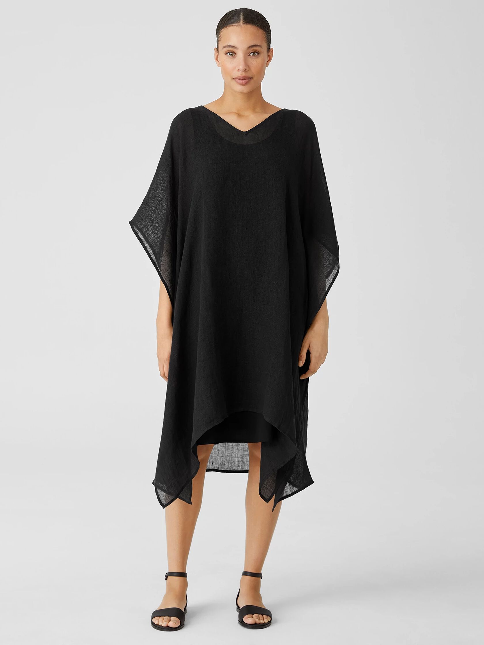 Organic Linen Gauze Caftan