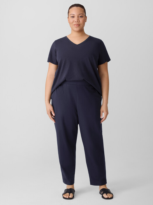 Pima Cotton Stretch Jersey Tapered Pant