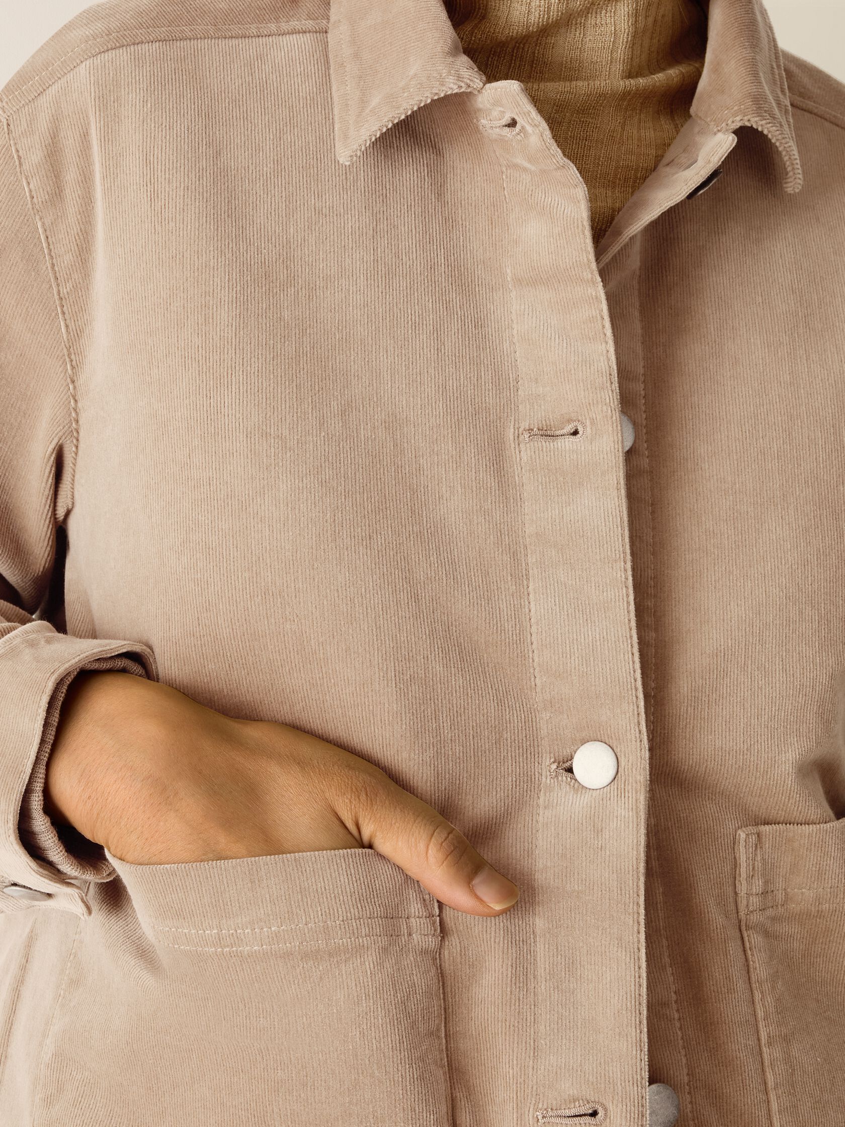 Organic Cotton Stretch Corduroy Jacket