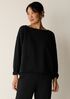 Garment-Dyed Organic Cotton Terry Bateau Neck Box-Top