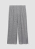 Woven Plissé Wide-Leg Pant