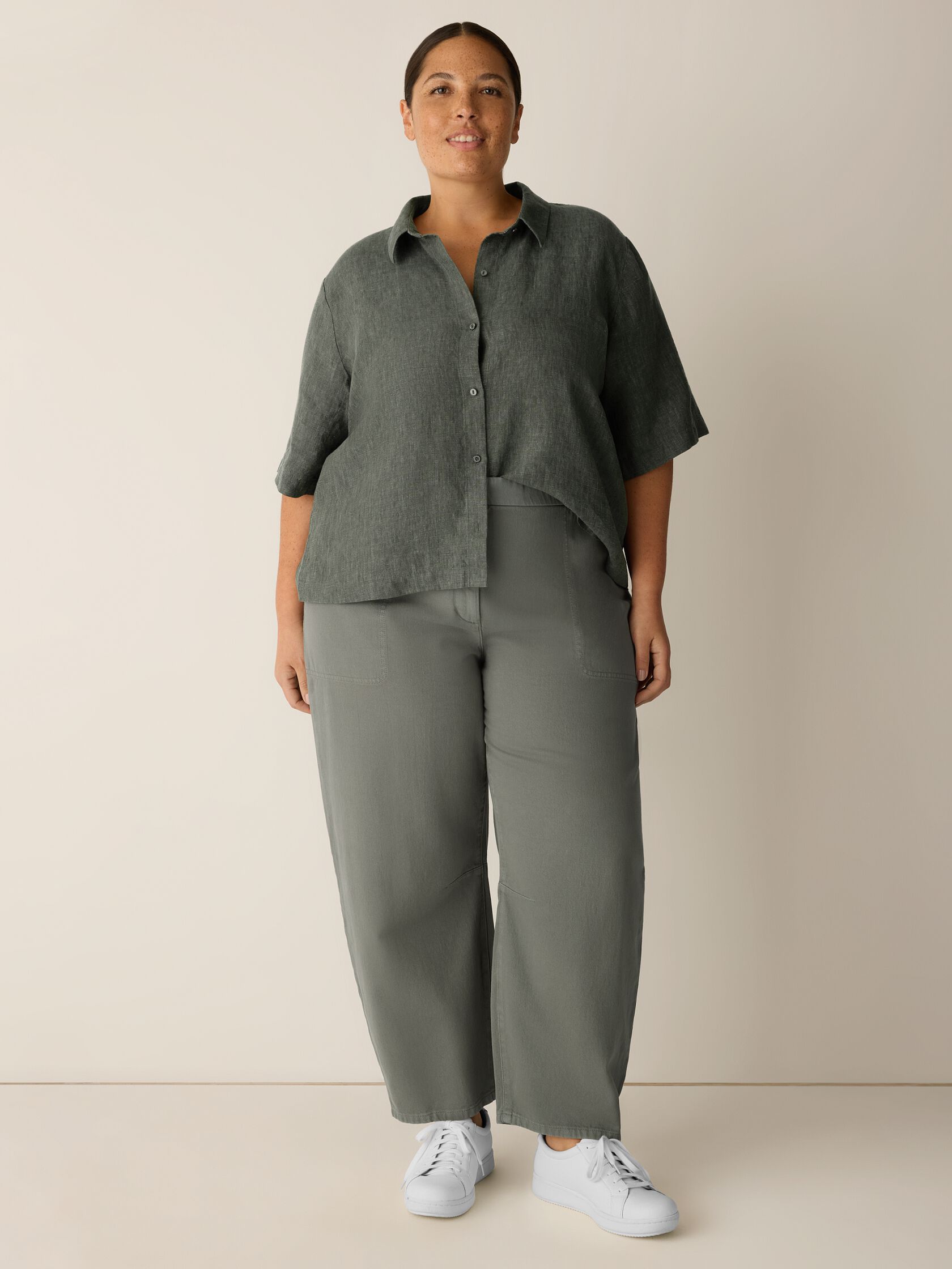 Garment-Dyed Utility Cotton Arch Pant