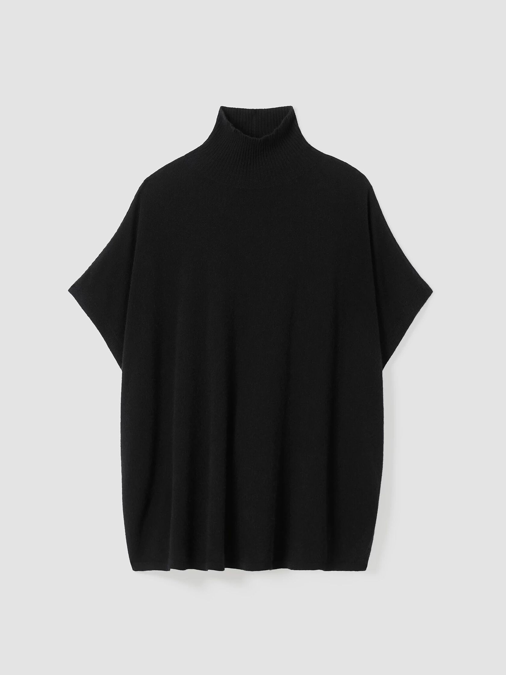 Italian Cashmere Turtleneck Poncho