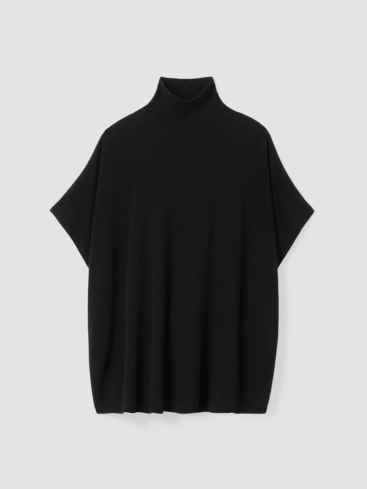 Italian Cashmere Turtleneck Poncho