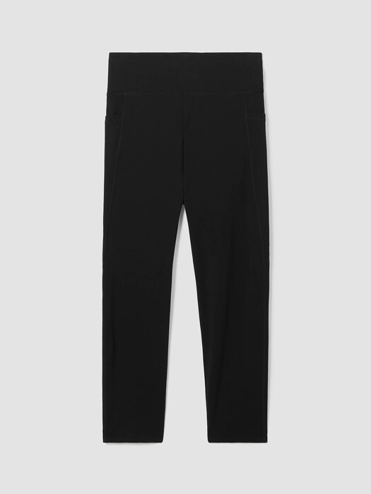 Pima Cotton Stretch Jersey Capri Leggings