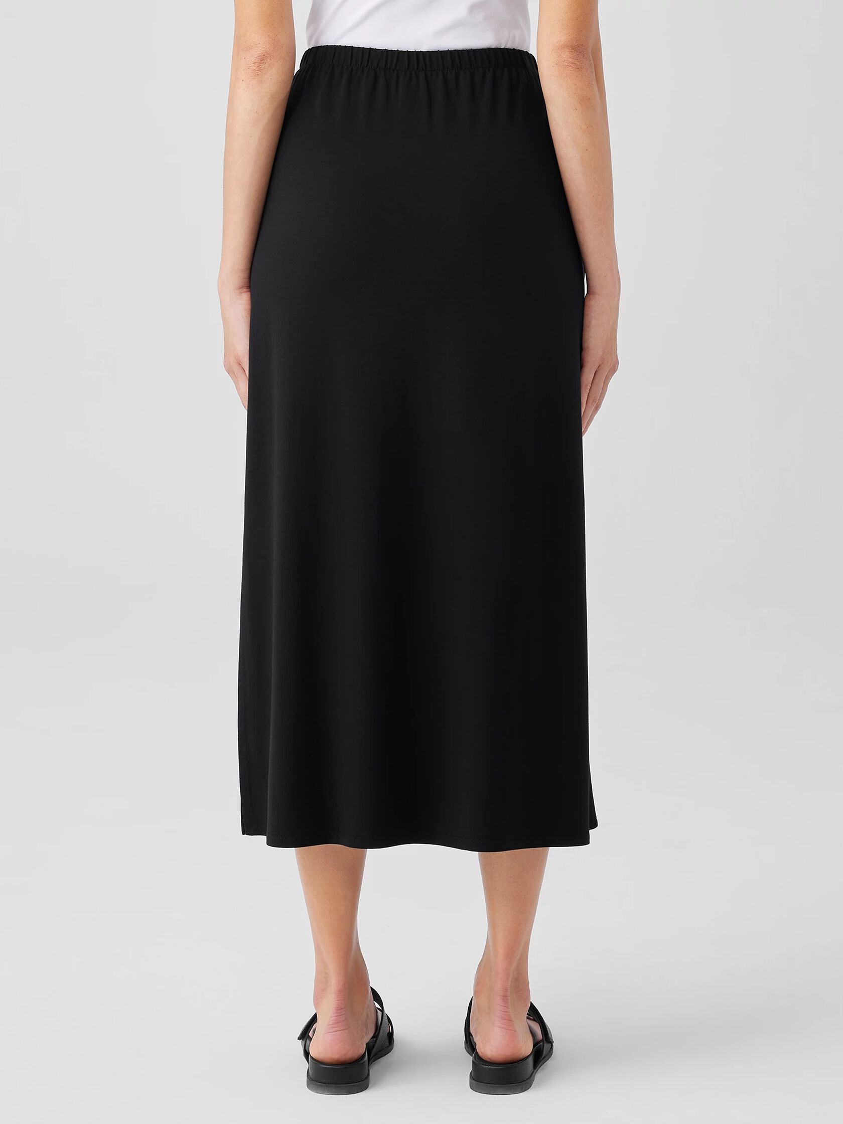 Stretch Jersey Knit Straight Skirt