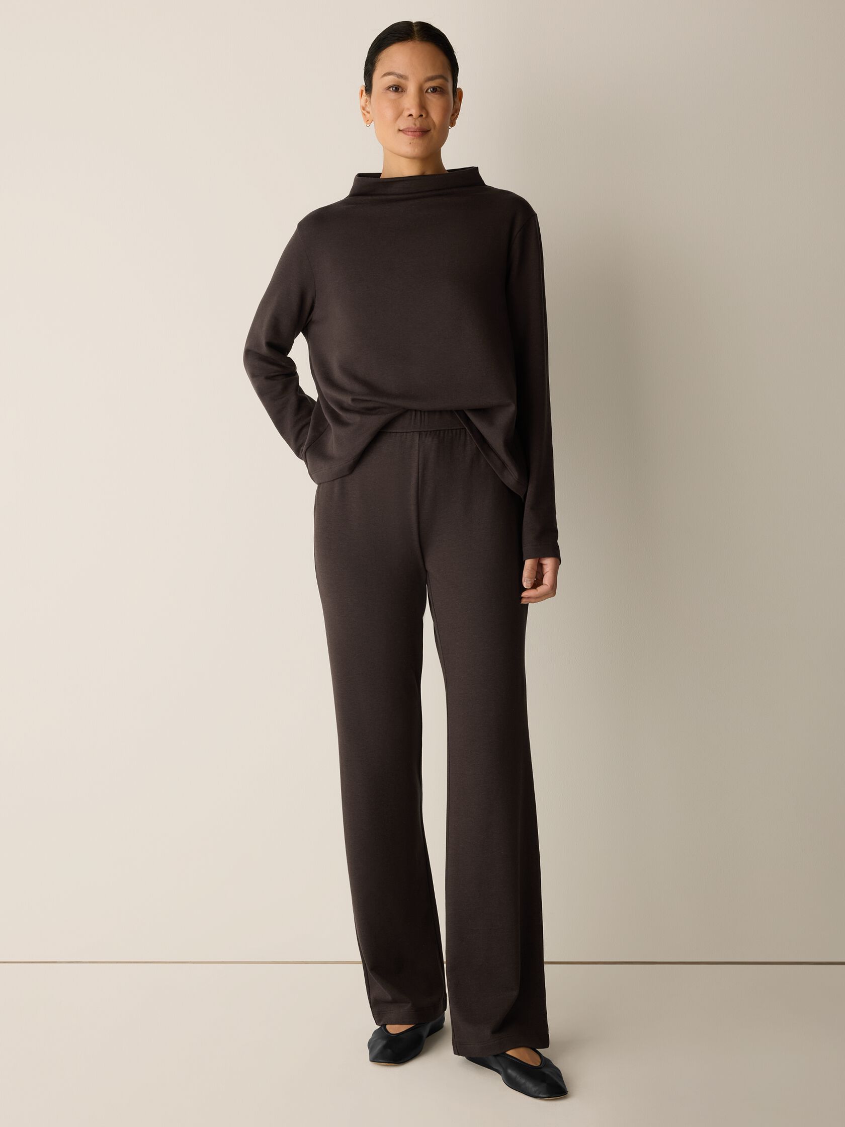 Cozy Brushed Terry Hug Kick Pant