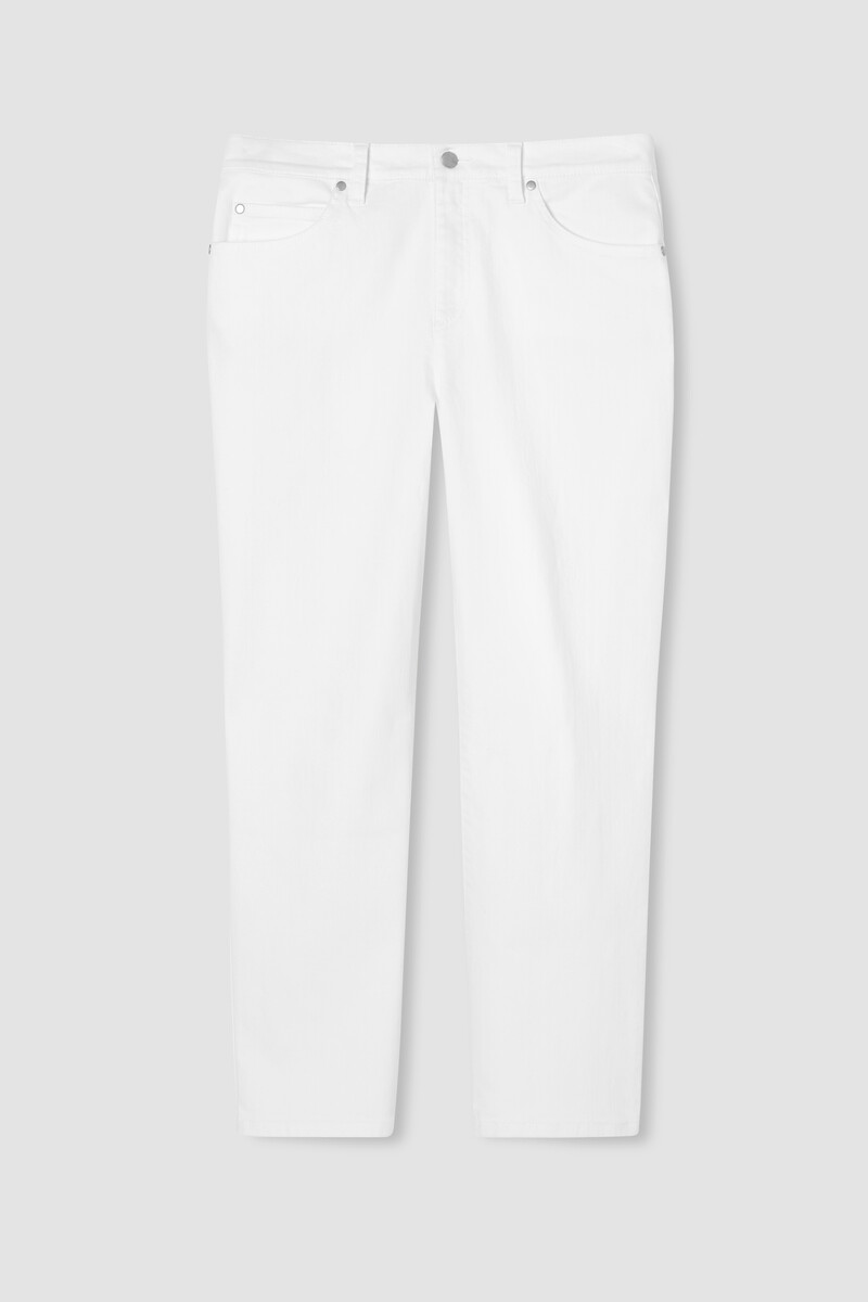 Garment-Dyed Organic Cotton Denim Cropped Jean Garment-Dyed Organic Cotton Denim Cropped Jean