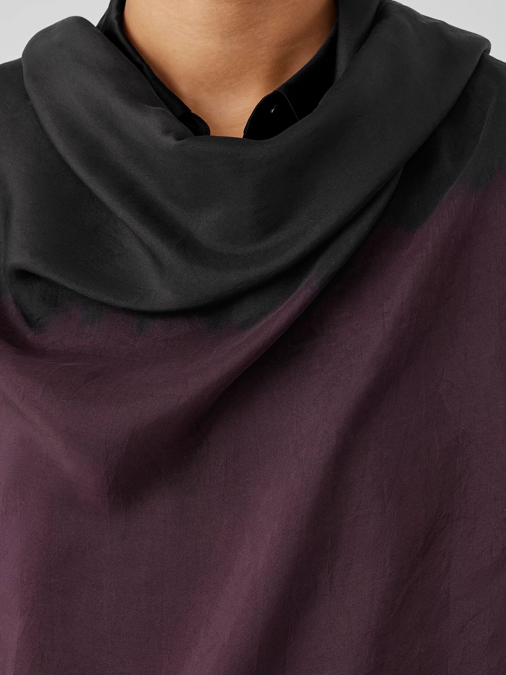 Hand-Dyed Abstract Silk Scarf