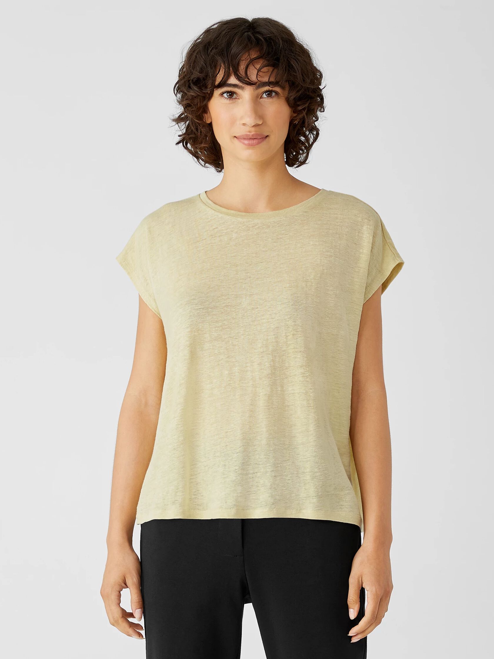 Organic Linen Jersey Square Top