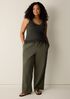 Organic Cotton Stretch Rib Scoop Neck Tank
