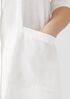 Organic Linen Mandarin Collar Dress