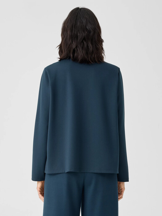 Lightweight Ponte Funnel Neck Top