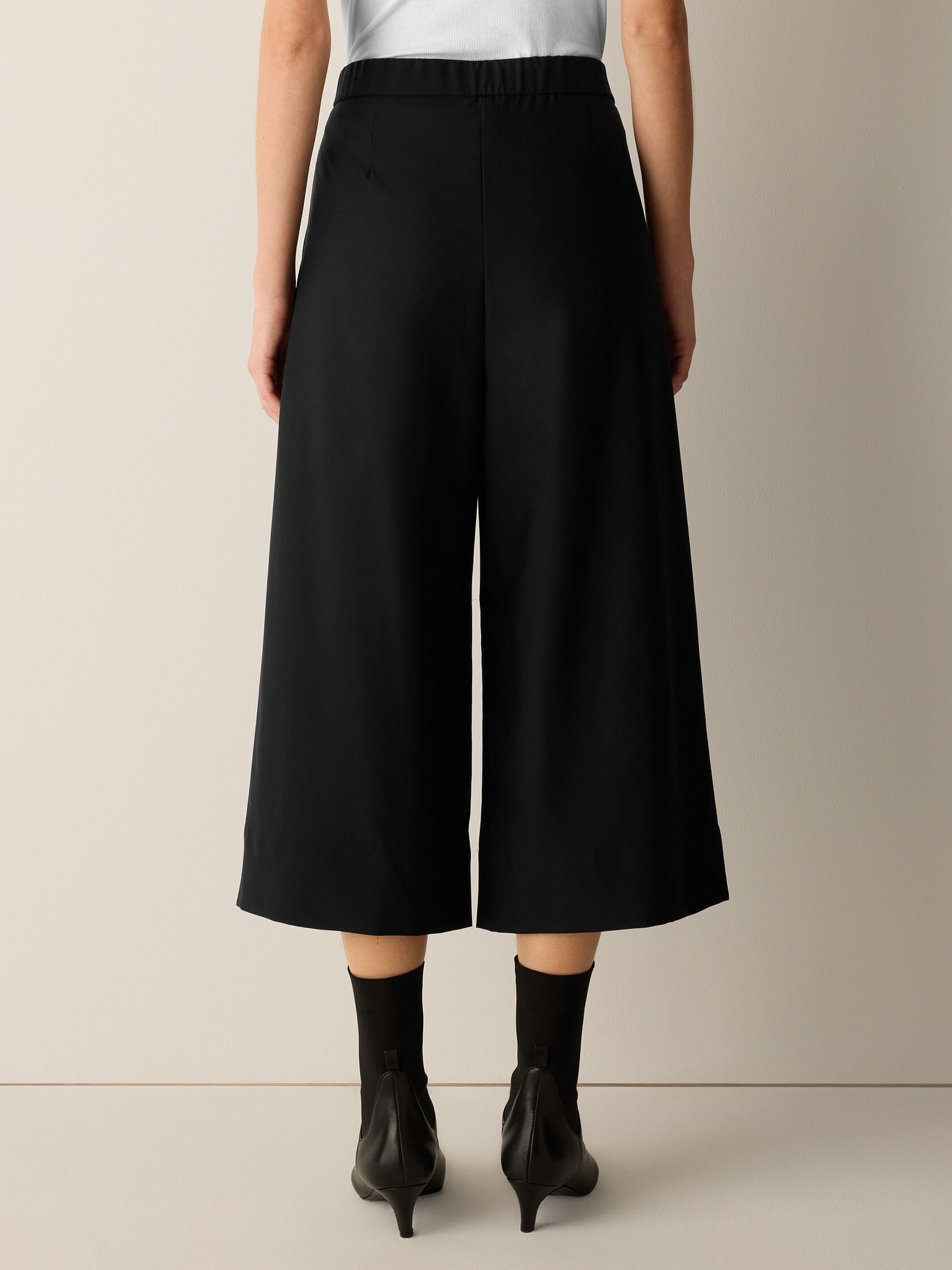Seasonless Wool Pleated Culotte