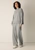 Heathered Fleece High Neck Top