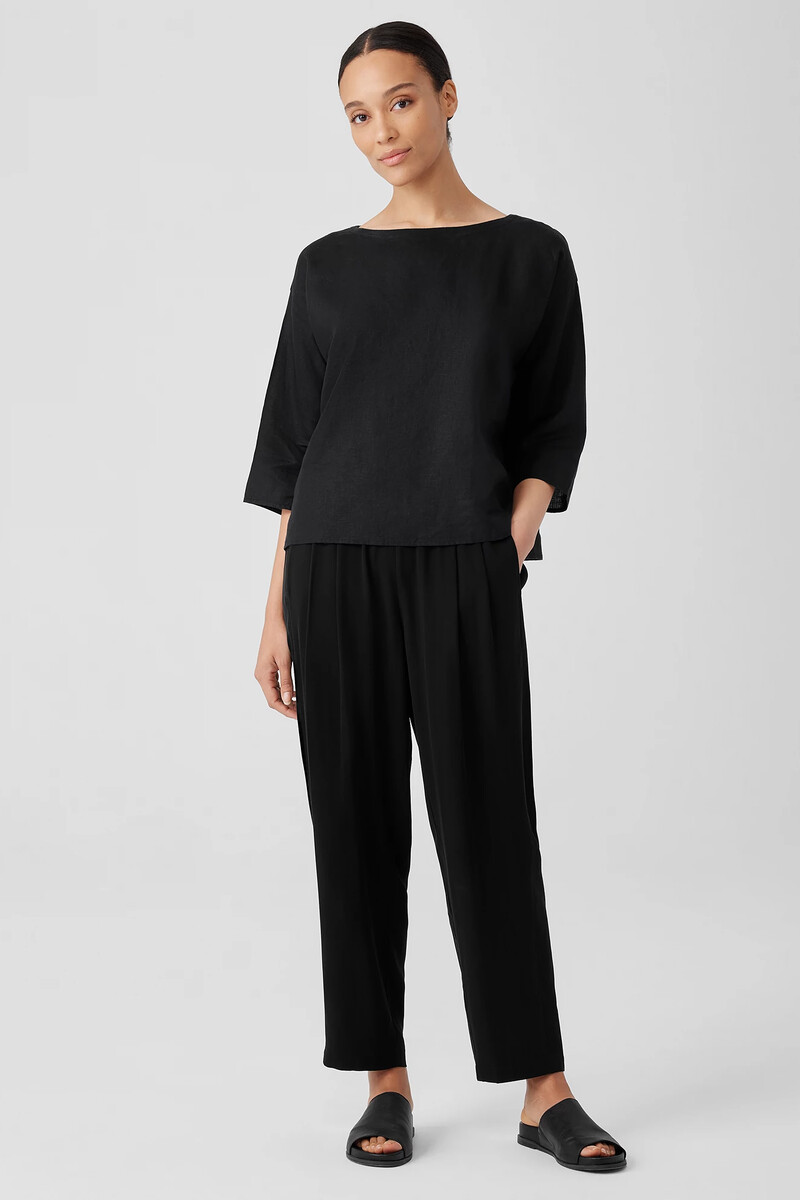 Silk Georgette Crepe Lantern Pant Silk Georgette Crepe Lantern Pant