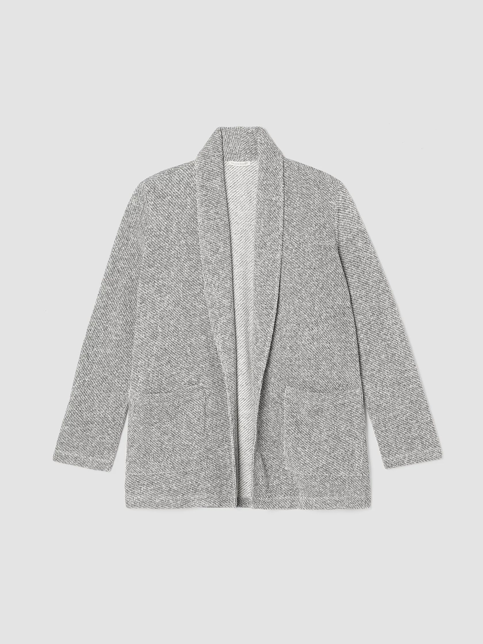 Organic Cotton Terry Shawl Collar Jacket