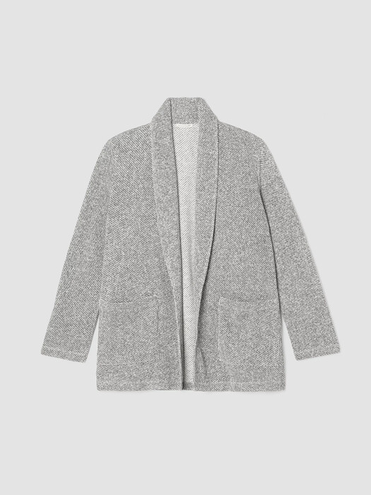 Organic Cotton Terry Shawl Collar Jacket
