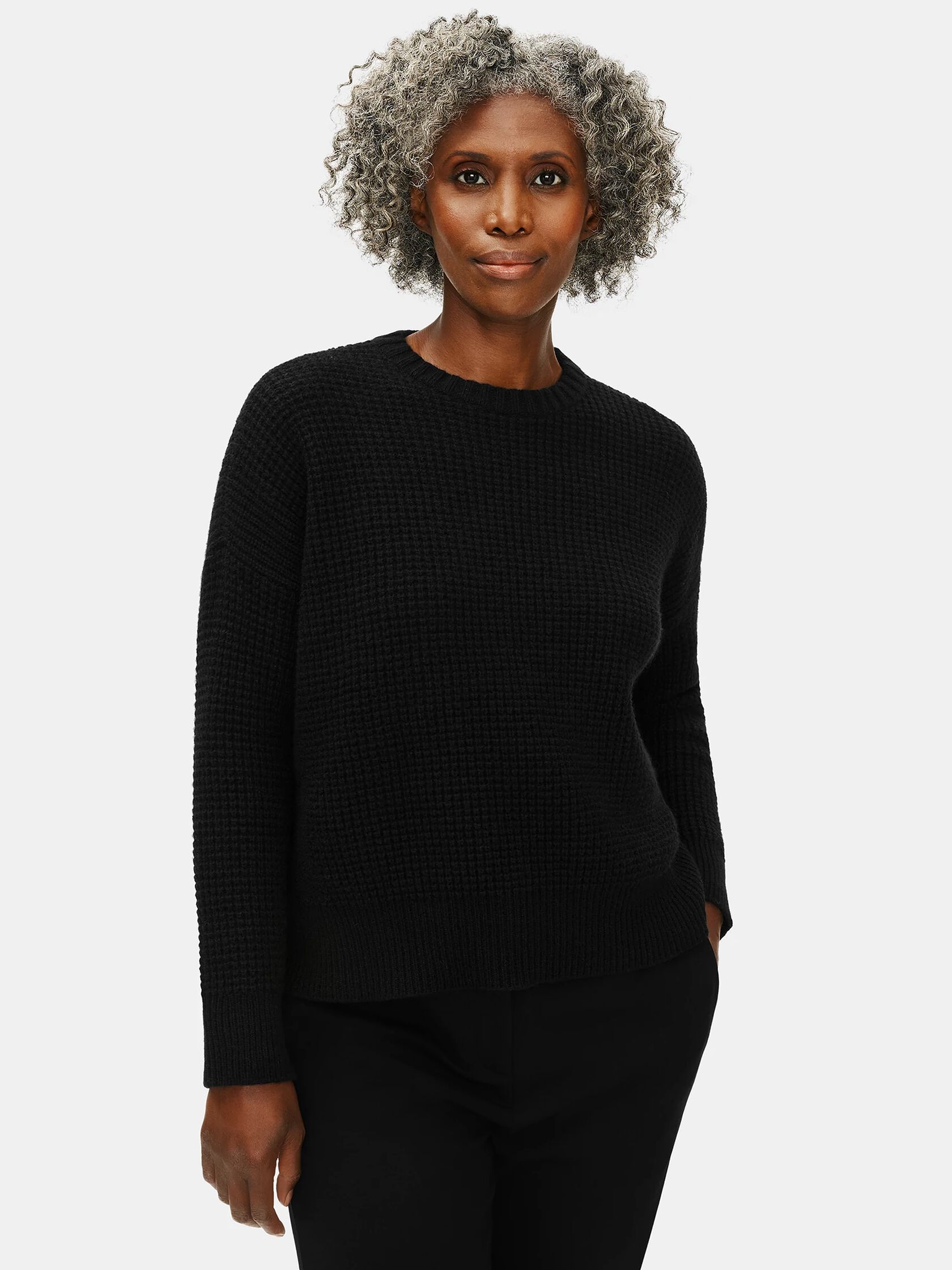 Lofty Recycled Cashmere Crew Neck Top