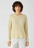 Organic Linen Jersey Crew Neck Top