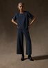 Extra-Fine Ponte Wide-Leg Pant