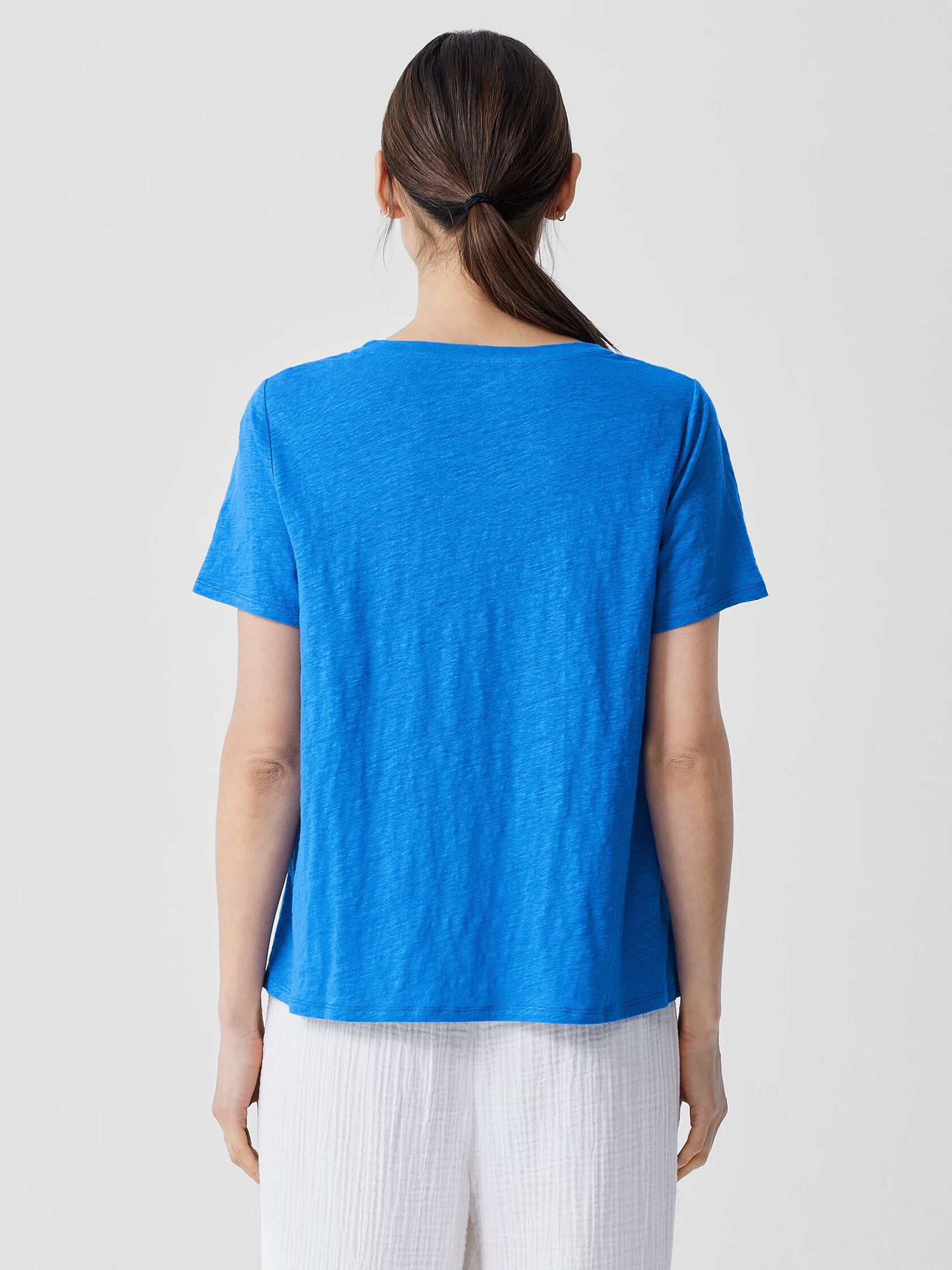 Organic Linen Jersey Crew Neck Tee
