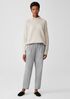 Soft Wool Flannel Pleated Tapered Pant