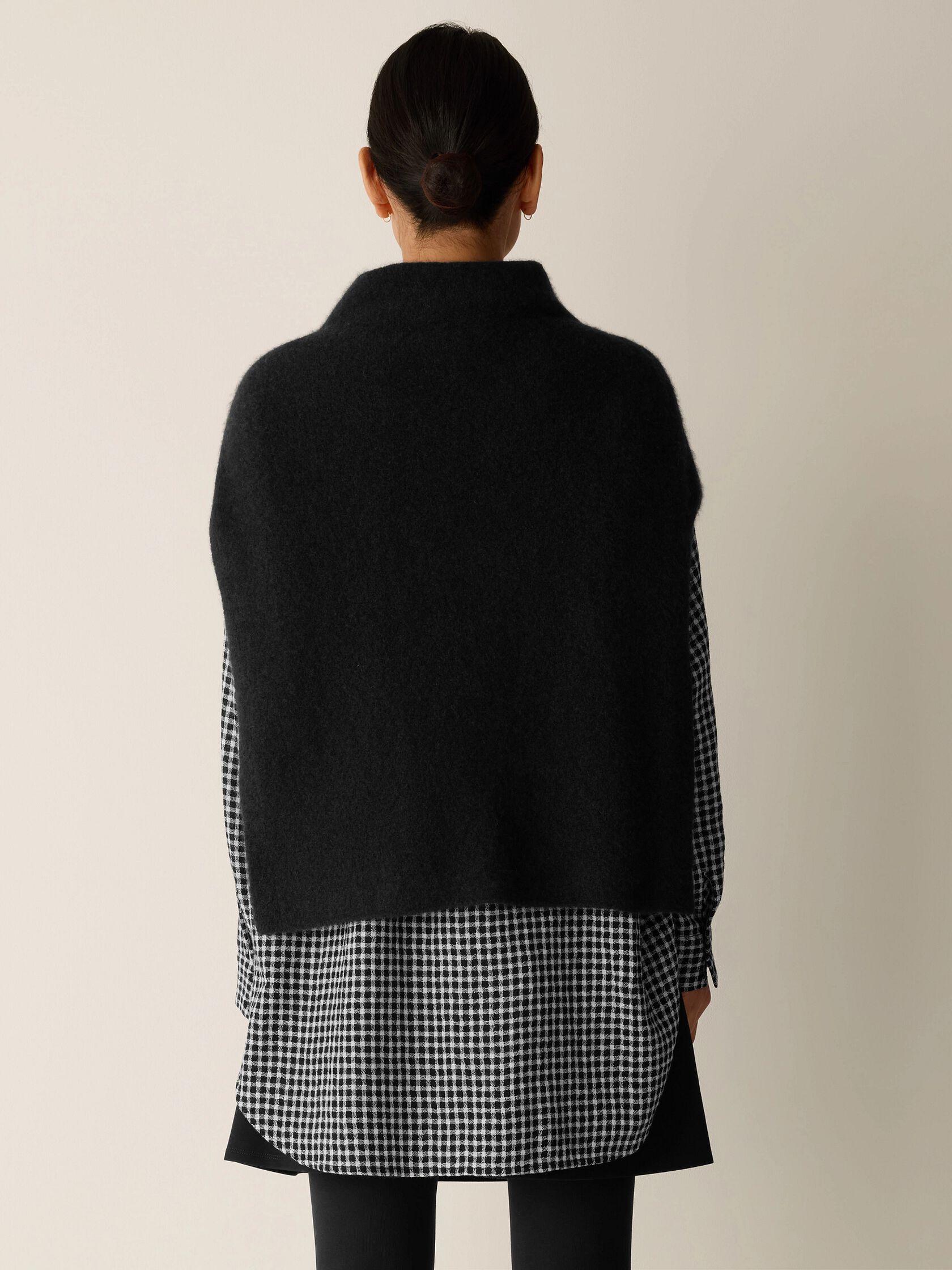 Cashmere Silk Bliss Funnel Neck Poncho