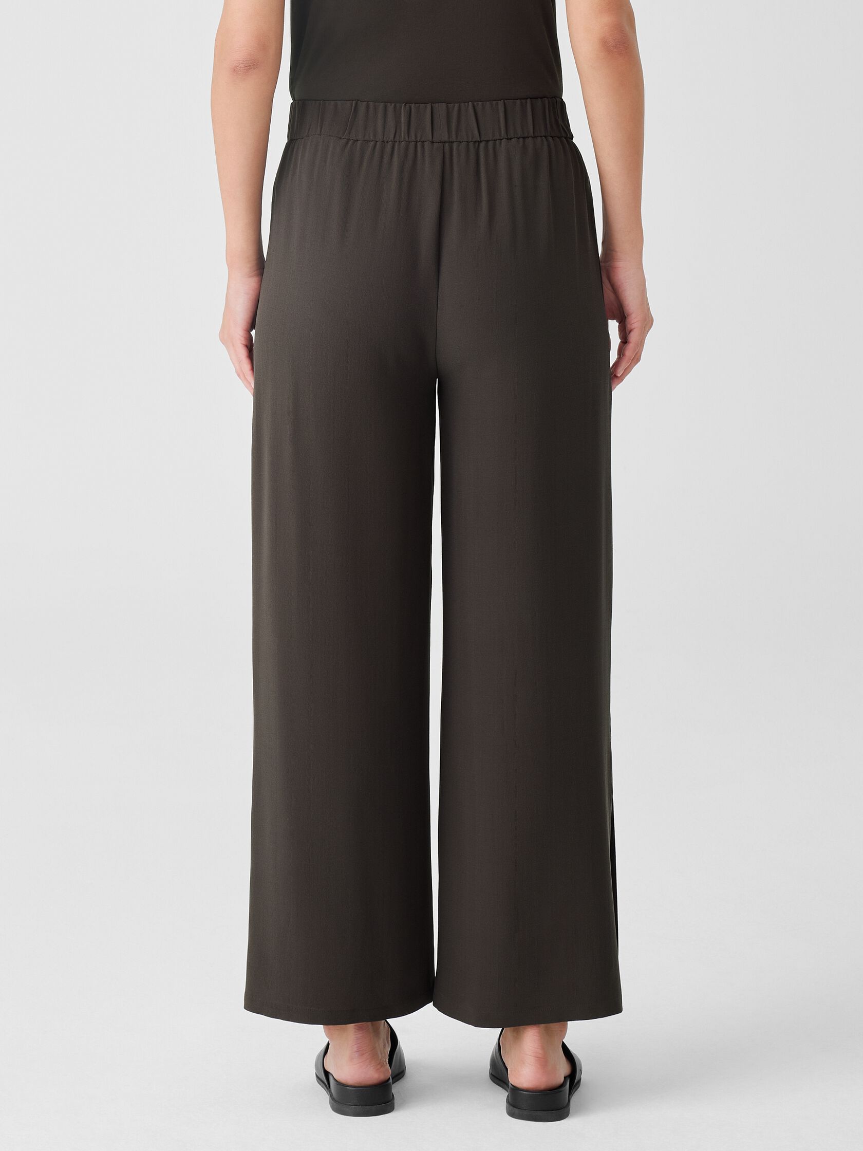 Silk Georgette Crepe Pant with Slits